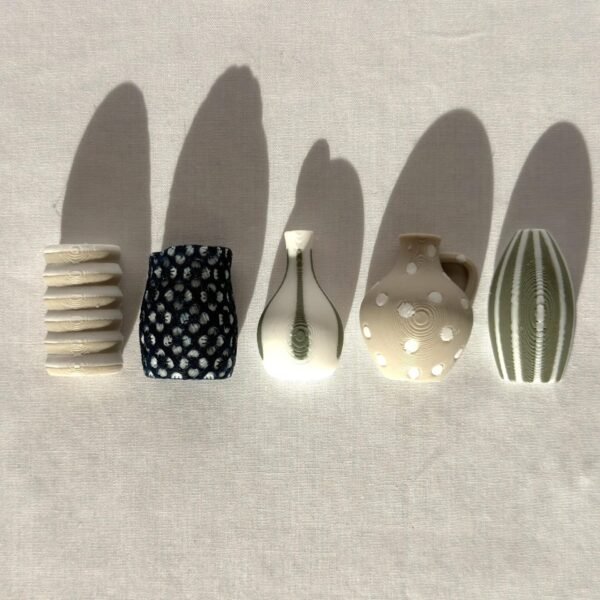 Lot de 5 Mini Vases Aimantés