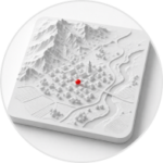 Ma Carte en Relief - Lieu - Épuré